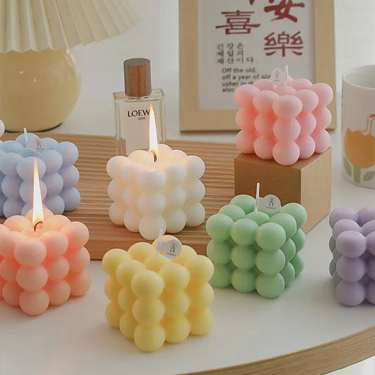 Bubble Cube Scented Soy Candle